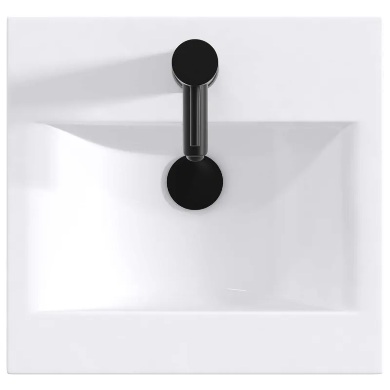 Vonios plautuvė Matinis juodas 42 x 40 x 16,5 cm Metalas