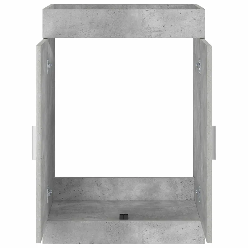 Vonios spintelė po kriaukle Betono pilka 56 x 37,5 x 81 cm