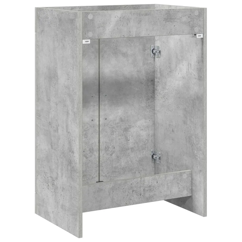 Vonios spintelė po kriaukle Betono pilka 56 x 37,5 x 81 cm