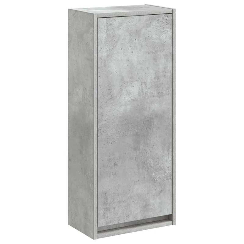 Sieninis kriauklės vanitas Betono pilka 35 x 20 x 81 cm