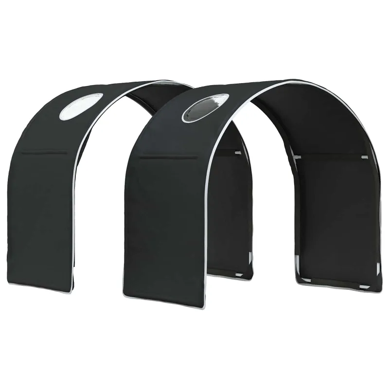 Lovos tunelis 2 pcs Juoda 211 x 52,5 x 2 cm Poliesteris