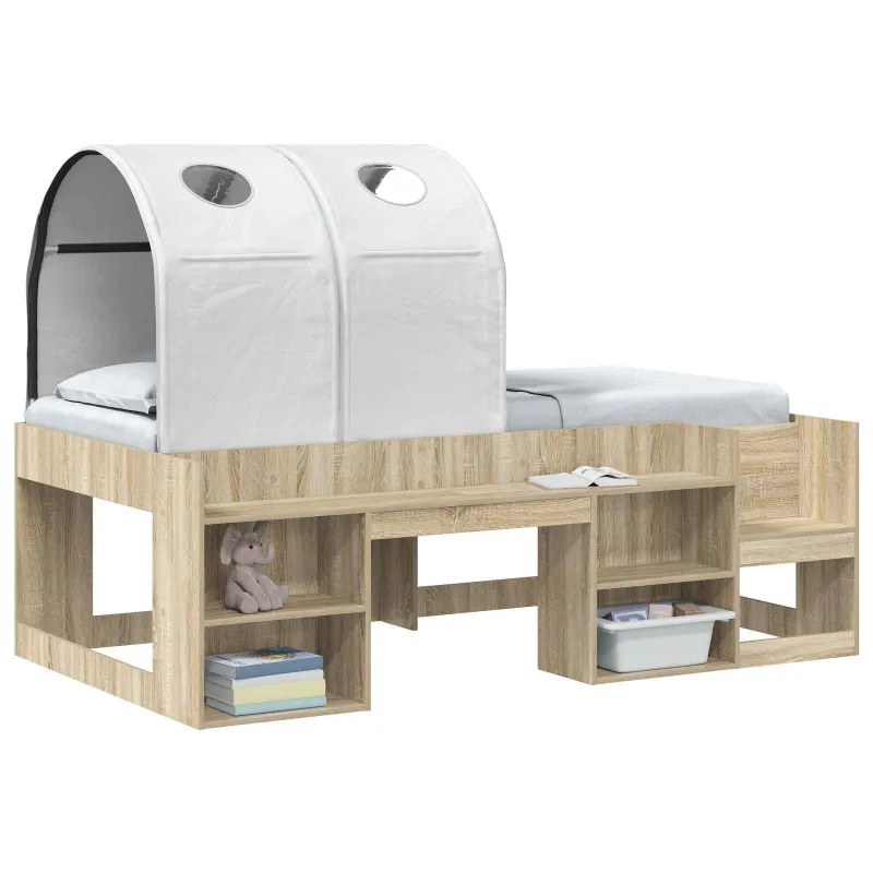 Lovos tunelis 2 pcs Balta 211 x 52,5 x 2 cm Poliesteris