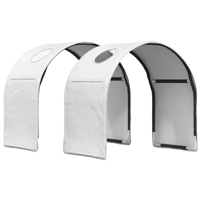Lovos tunelis 2 pcs Balta 211 x 52,5 x 2 cm Poliesteris