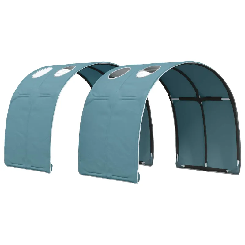 Lovos tunelis 2 pcs Šviesiai mėlyna 211 x 67.5 x 2 cm