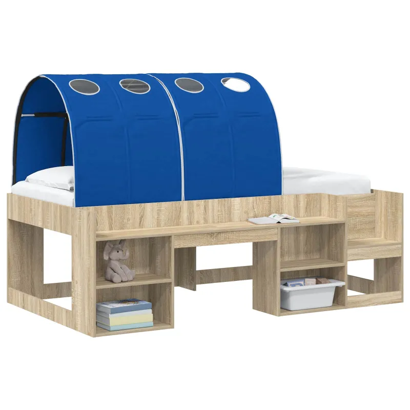 Lovos tunelis 2 pcs Mėlyna 211 x 67.5 x 2 cm Poliesteris