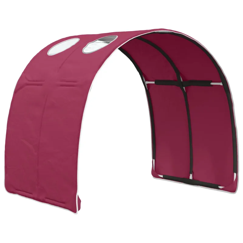 Lovos tunelis 2 pcs Raudona 211 x 67.5 x 2 cm Poliesteris
