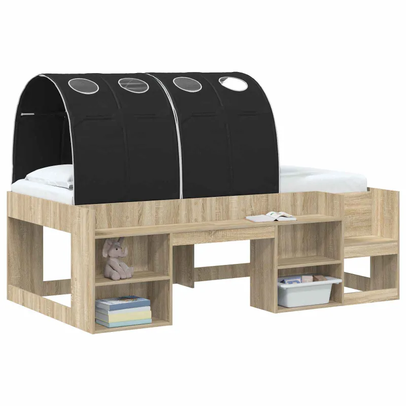 Lovos tunelis 2 pcs Juoda 211 x 67.5 x 2 cm Poliesteris