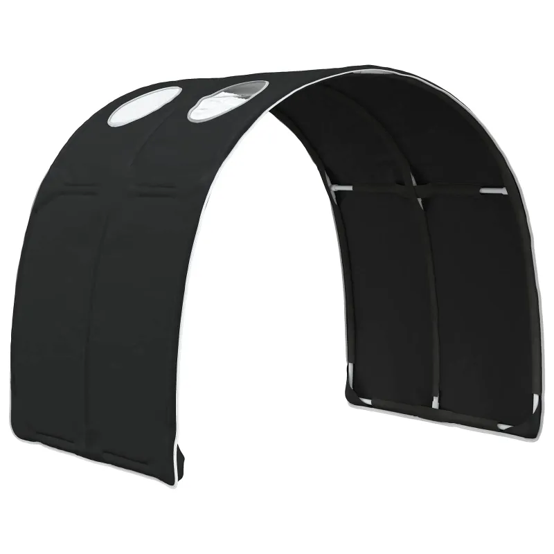 Lovos tunelis 2 pcs Juoda 211 x 67.5 x 2 cm Poliesteris