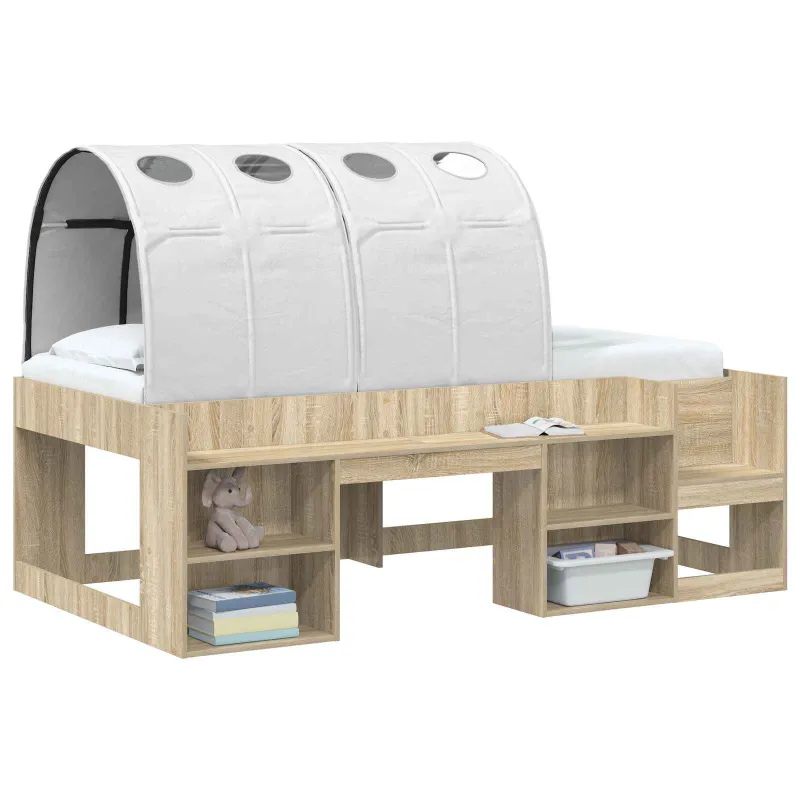 Lovos tunelis 2 pcs Balta 211 x 67.5 x 2 cm Poliesteris