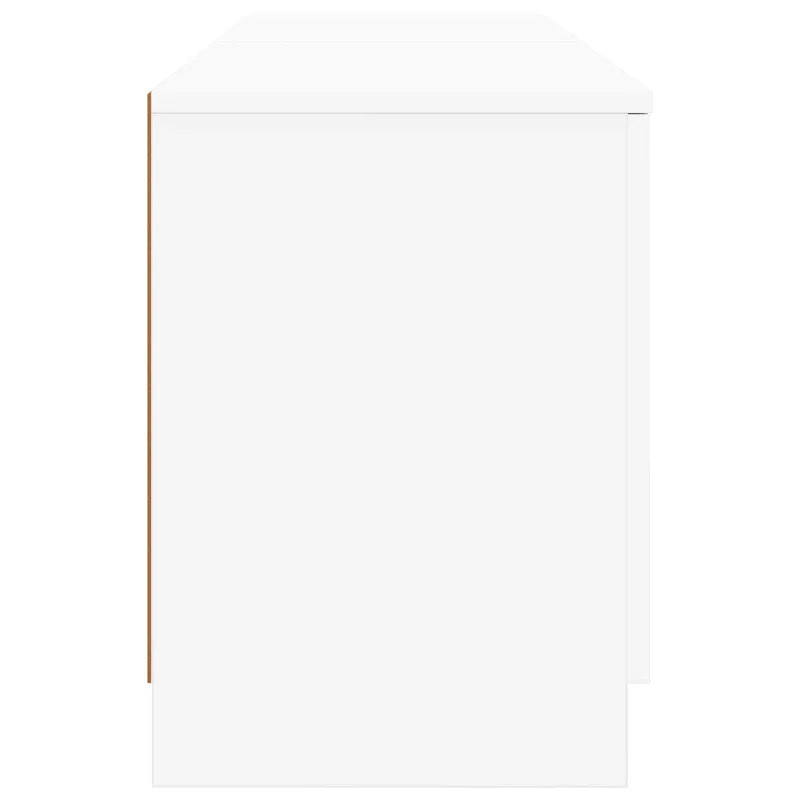 Lovos spintelė 2 pcs Balta 66 x 35 x 48 cm Apdirbta mediena