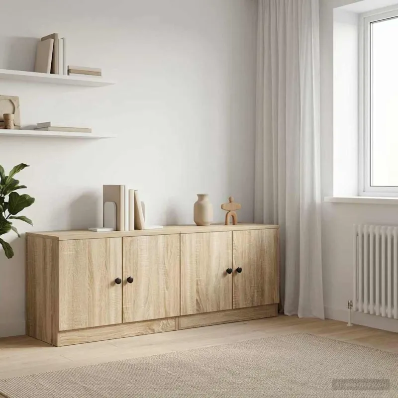 Lovos spintelė 2 pcs Sonoma ąžuolas 66 x 35 x 48 cm