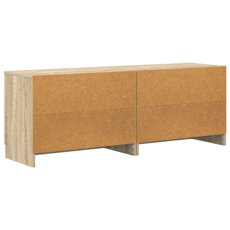 Lovos spintelė 2 pcs Sonoma ąžuolas 66 x 35 x 48 cm
