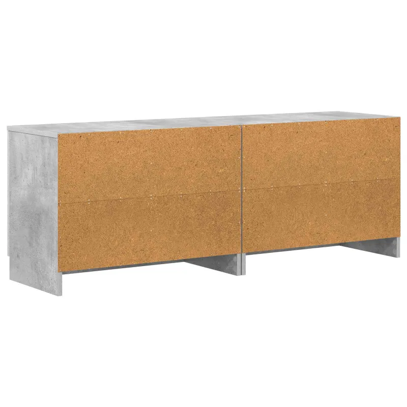Lovos spintelė 2 pcs Betono pilka 66 x 35 x 48 cm
