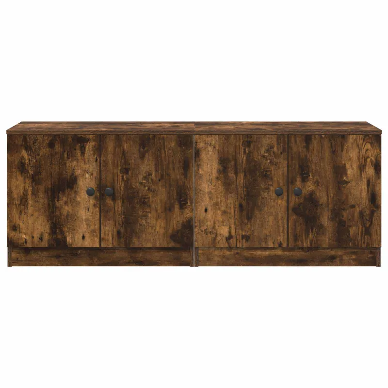 Lovos spintelė 2 pcs Dūminio ąžuolo 66 x 35 x 48 cm