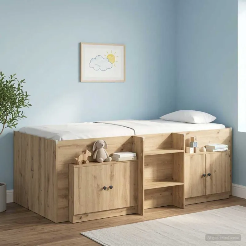 Lovos spintelė 2 pcs Artisano ąžuolo 66 x 35 x 48 cm
