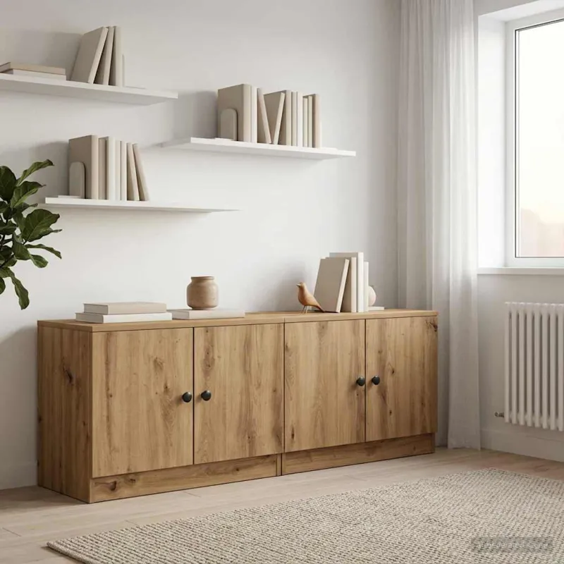 Lovos spintelė 2 pcs Artisano ąžuolo 66 x 35 x 48 cm