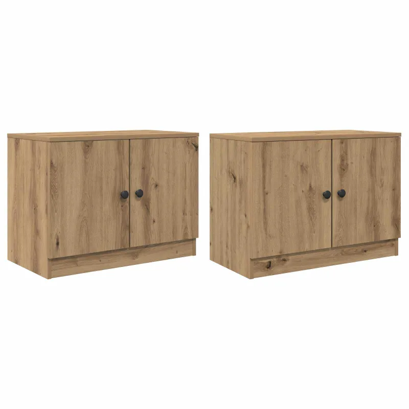 Lovos spintelė 2 pcs Artisano ąžuolo 66 x 35 x 48 cm