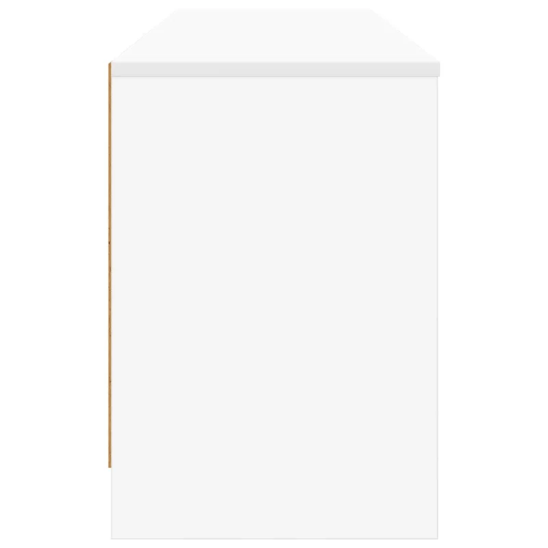 Lovos spintelė 2 pcs Balta 66 x 33 x 48 cm Apdirbta mediena