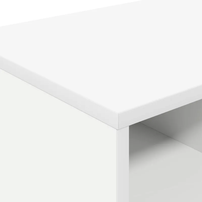 Lovos spintelė 2 pcs Balta 66 x 33 x 48 cm Apdirbta mediena