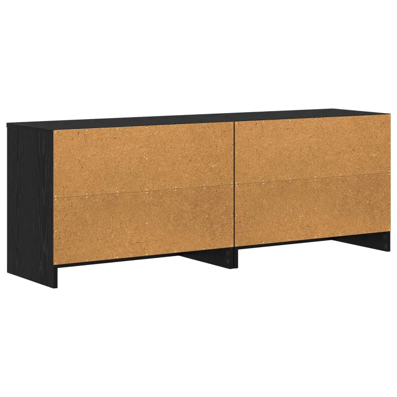 Lovos spintelė su lentyna 2 pcs Juodojo ąžuolo 66 x 33 x 48 cm