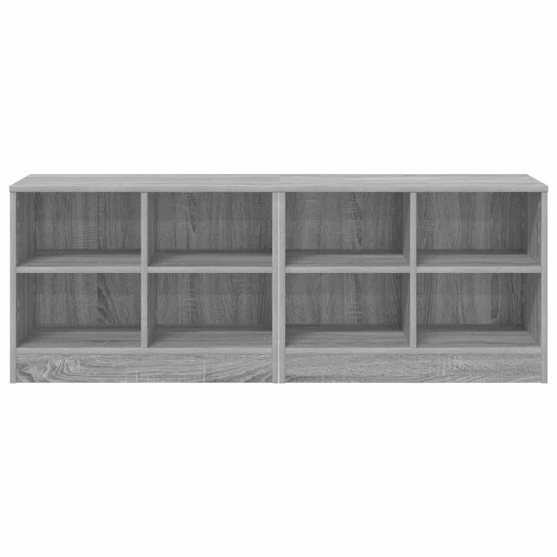 Lovos spintelė su lentyna 2 pcs Pilka Sonoma 66 x 33 x 48 cm
