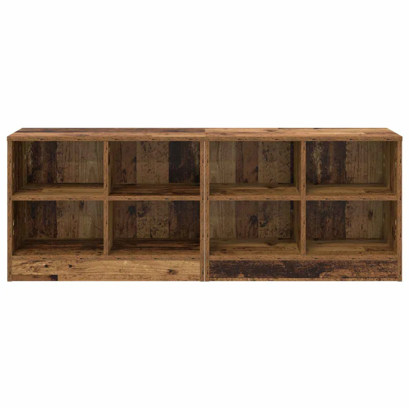 Lovos spintelė 2 pcs Sendintos medienos 66 x 33 x 48 cm