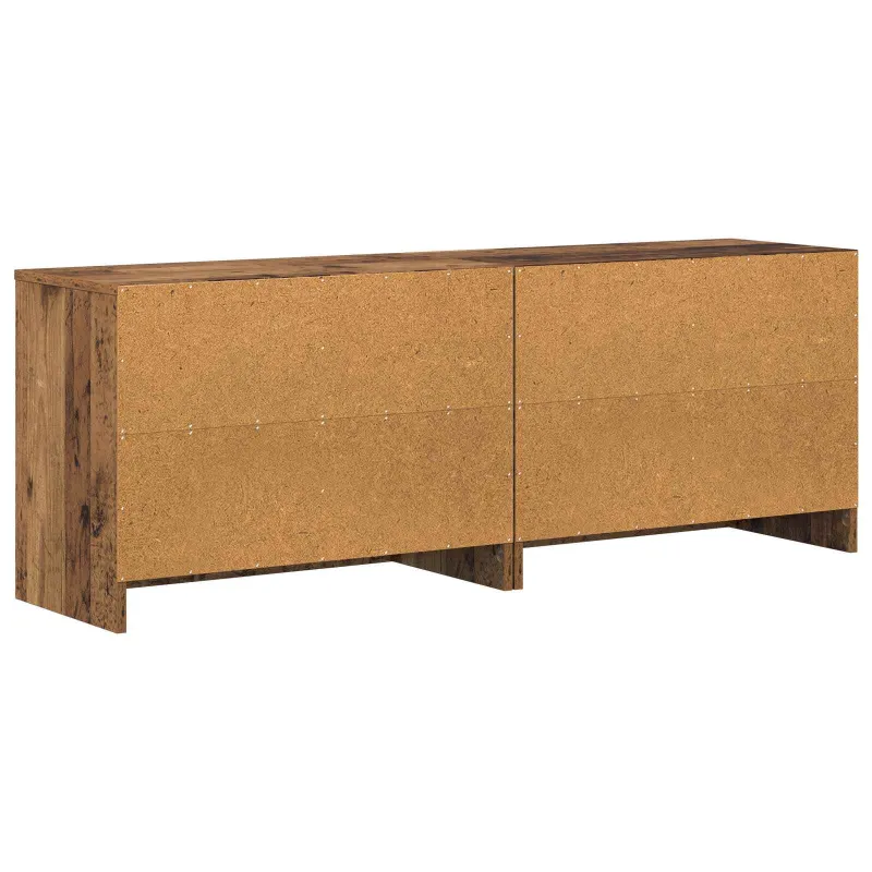 Lovos spintelė 2 pcs Sendintos medienos 66 x 33 x 48 cm