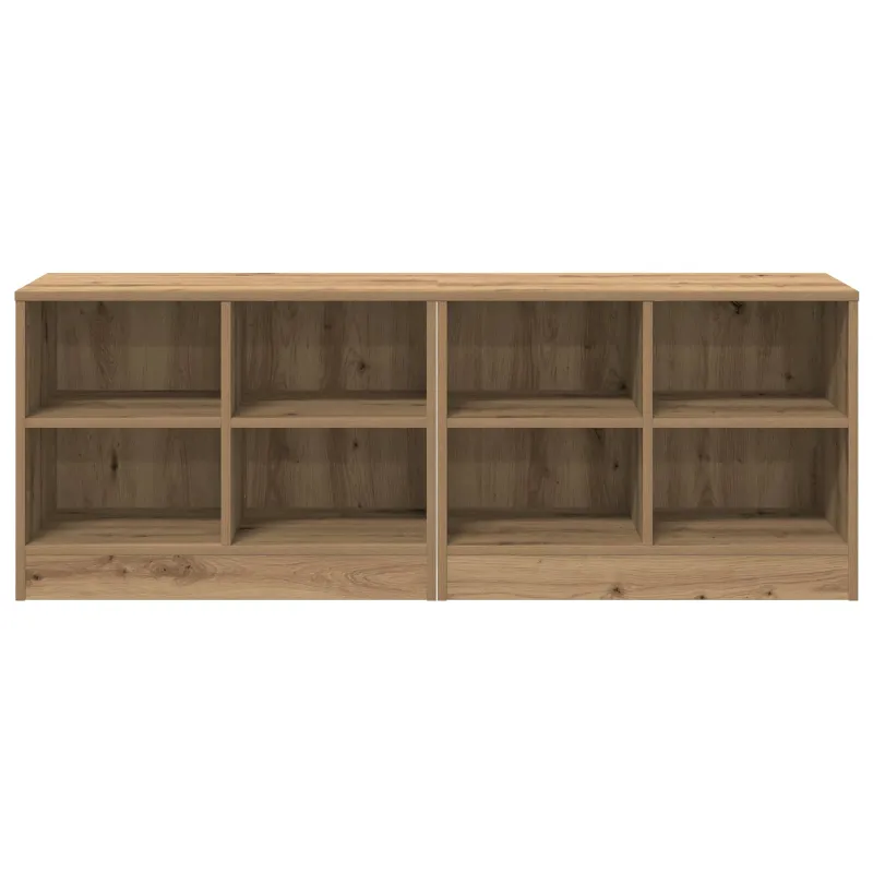 Lovos spintelė su lentyna 2 pcs Artisano ąžuolo 66 x 33 x 48 cm