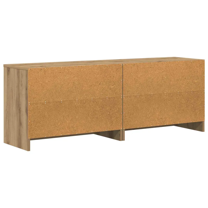 Lovos spintelė su lentyna 2 pcs Artisano ąžuolo 66 x 33 x 48 cm