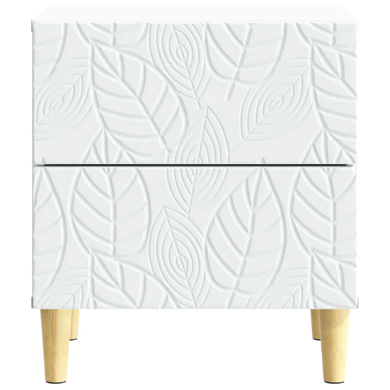 Naktinis staliukas 2 pcs Balta 43 x 34,5 x 48 cm