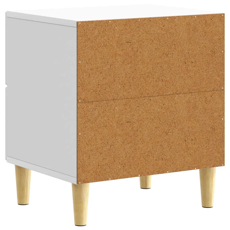 Naktinis staliukas 2 pcs Balta 43 x 34,5 x 48 cm
