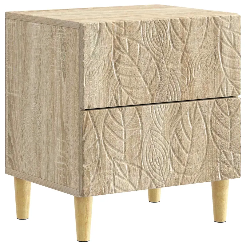 Naktinis staliukas 2 pcs Sonoma ąžuolas 43 x 34,5 x 48 cm