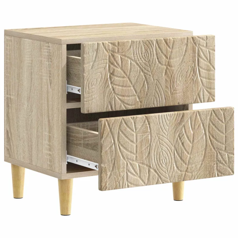 Naktinis staliukas 2 pcs Sonoma ąžuolas 43 x 34,5 x 48 cm