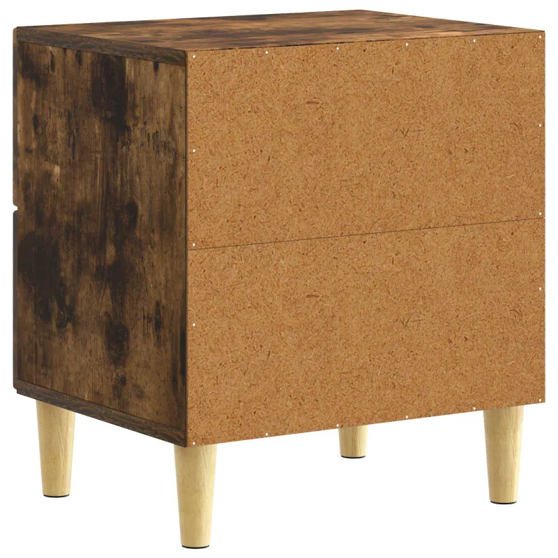 Naktinis staliukas 2 pcs Dūminio ąžuolo 43 x 34,5 x 48 cm