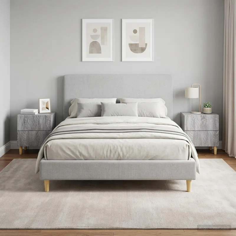 Naktinis staliukas 2 pcs Pilka Sonoma 43 x 34,5 x 48 cm