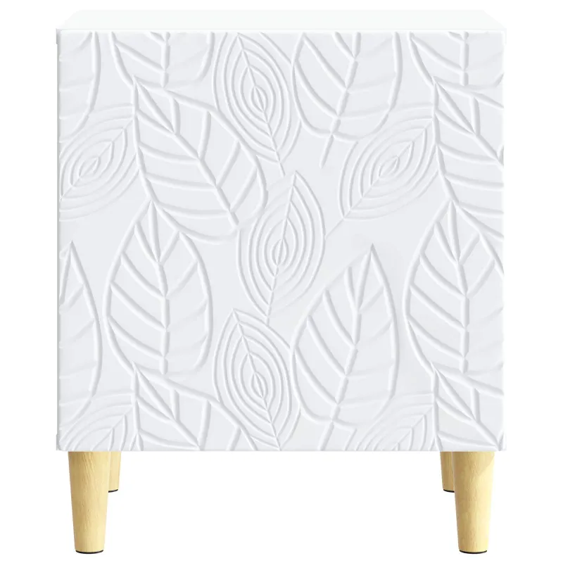 Naktinis staliukas 2 pcs Balta 43 x 34,5 x 50 cm