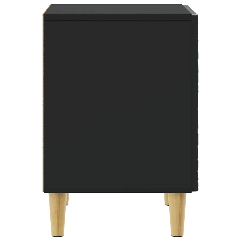 Naktinis staliukas Juoda 43 x 34,5 x 50 cm Apdirbta mediena