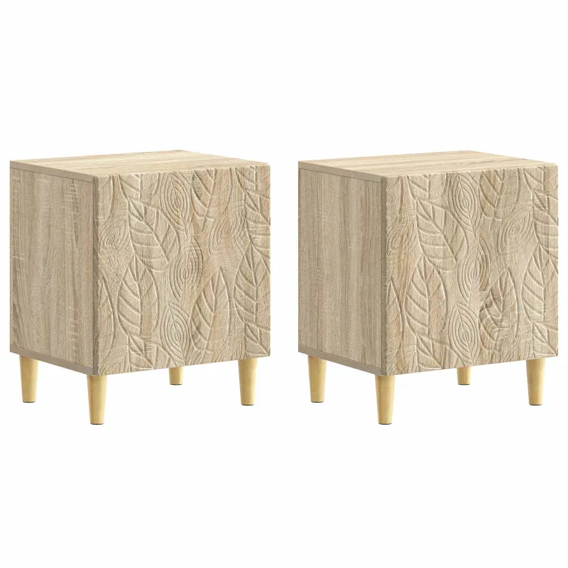 Naktinis staliukas 2 pcs Sonoma ąžuolas 43 x 34,5 x 50 cm