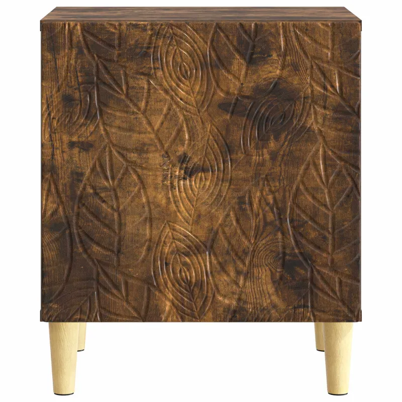 Naktinis staliukas 2 pcs Dūminio ąžuolo 43 x 34,5 x 50 cm