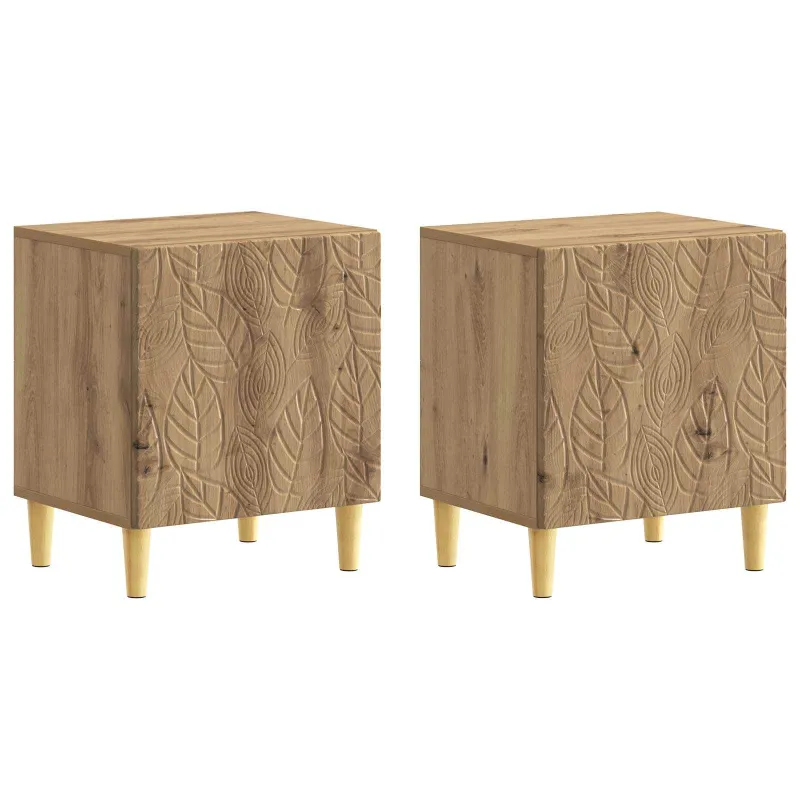 Naktinis staliukas 2 pcs Artisano ąžuolo 43 x 34,5 x 50 cm
