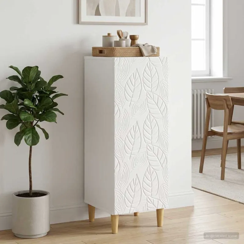 Kabalas Itin blizgi balta 33 x 34,5 x 90 cm Apdirbta mediena