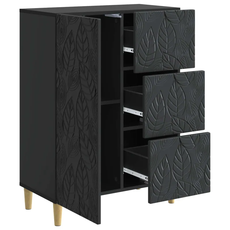 Kabalas Juoda 66 x 34,5 x 90 cm Apdirbta mediena