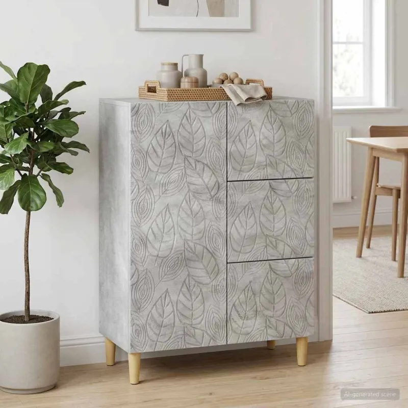 Kabalas Betono pilka 66 x 34,5 x 90 cm Apdirbta mediena