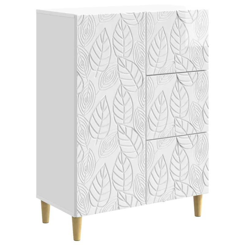 Kabalas Itin blizgi balta 66 x 34,5 x 90 cm Apdirbta mediena