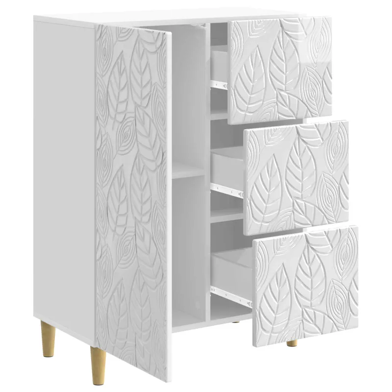 Kabalas Itin blizgi balta 66 x 34,5 x 90 cm Apdirbta mediena
