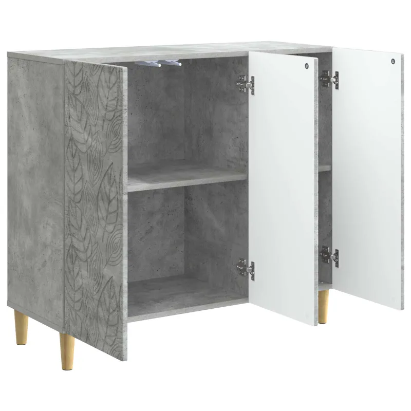 Kabalas Betono pilka 89 x 34,5 x 80 cm Apdirbta mediena