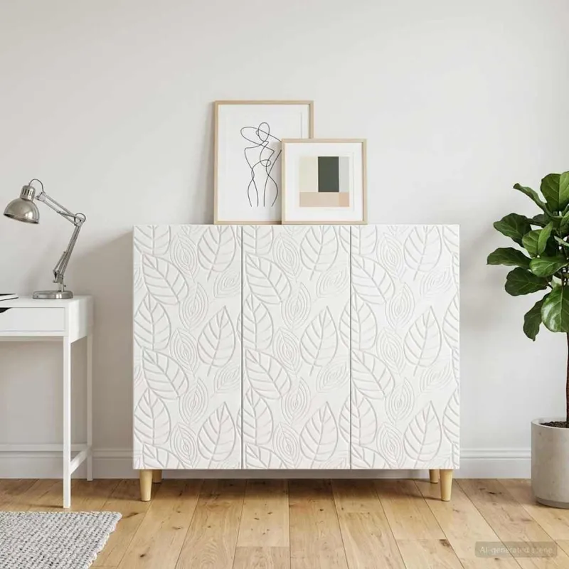 Kabalas Itin blizgi balta 89 x 34,5 x 80 cm Apdirbta mediena