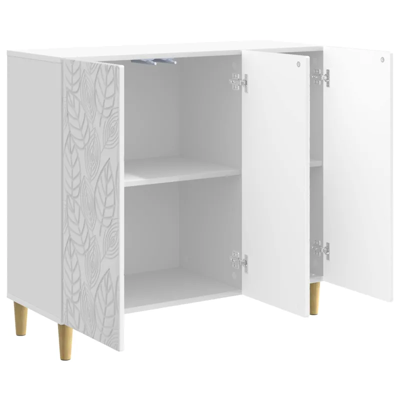 Kabalas Itin blizgi balta 89 x 34,5 x 80 cm Apdirbta mediena