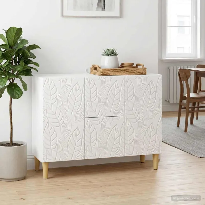 Kabalas Itin blizgi balta 89 x 34,5 x 60 cm Apdirbta mediena
