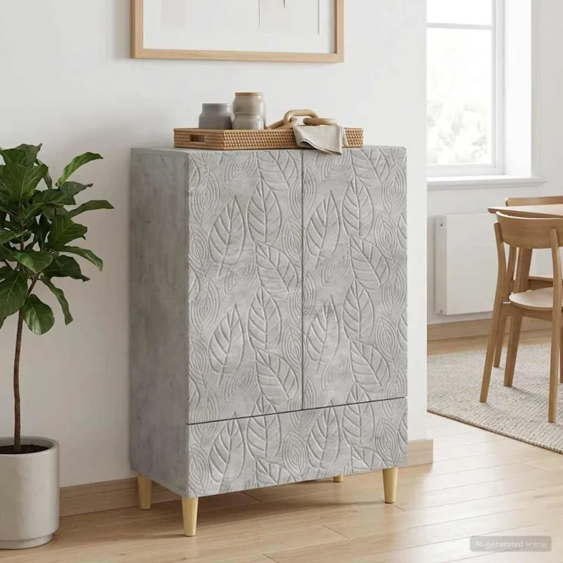 Kabalas Betono pilka 66 x 34,5 x 95 cm Apdirbta mediena